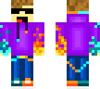 fire and water boy with headphones and a hoodie