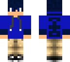 blue hair boy with hair upgrade