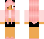 pink and black girl skin