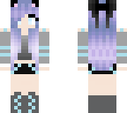 purple haired girl