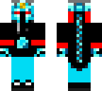 black red blue worior