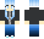 light jacket blue hair