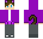 purple cat boy