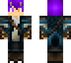 purple haired neko