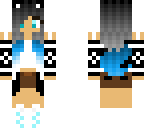 cute blue panda girl