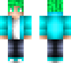 green haired boy