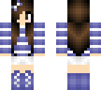 lavender striped sweater girl