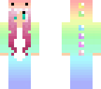 rainbow dino girl