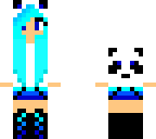 blue panda girl
