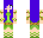 jungle girl with purple hair
