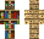 masked bookshelf camo