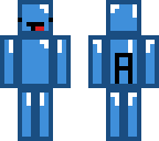 a blue