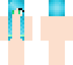 blue hair braid skin base