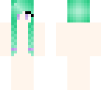 mint green hair braids skin base
