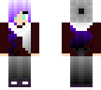 purple winter girl