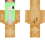 seafoam green hamster girl