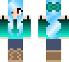 blue casual girl