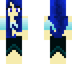 blue skirt