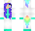 galaxy haired unicorn costume girl