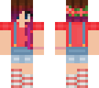 girl with overalls