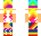 masked girl rainbow