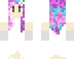 pastel hair girl wedding