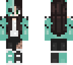skeleton mint girl