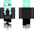 aqua hair girl