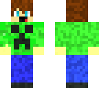 better skin for minecraft creeper sweater dude fam