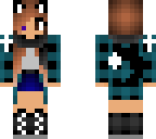 blue fall girl