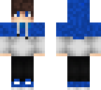 blue hoodie