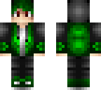 cool dark green boy
