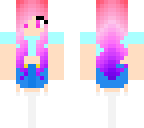 cute pink hair girl