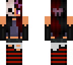 half skull faced girl