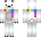 rainbow polarbear scarf
