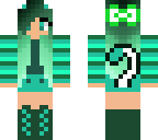 green cat girl