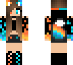  ice and fire fox girl