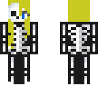 skeleton blond girl