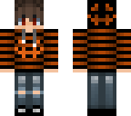 halloween boy with pumpkin cap