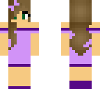 purple bow lady