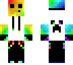 rainbow slime - white hoodie