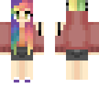 colourful wolf girl version 2