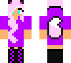 cotton candy wolf girl