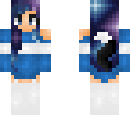 galaxy blue wolf girl change