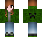 me wearing a creeper jacket