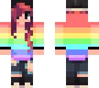 rainbow jacket girl