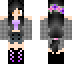 black and purple girl