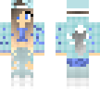 dark and light blue girl
