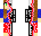 half skeleton girl