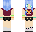 blue haired girl